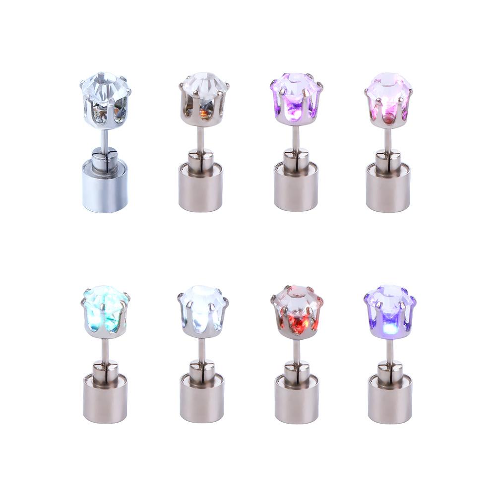 DJ Dance Party Men Earrings Female Ear Studs Light Up Earrings Glow Earrings Earrings