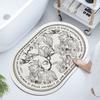 Imitation Oval Vintage Cashmere French Soft Cushion Bathroom Waterabsorbent Floor Nonslip Foot Quickdrying Door Mat