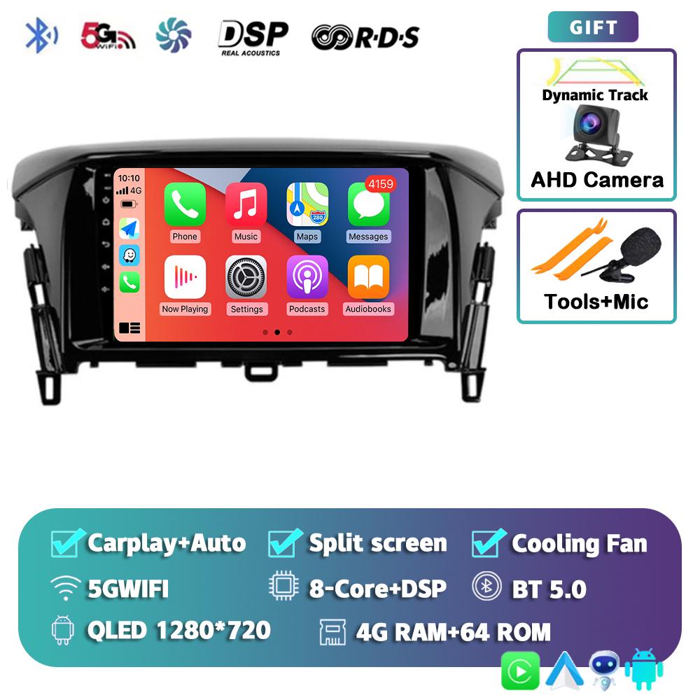 Автомагнитола с Android 14 Carplay Auto для Mitsubishi Eclipse Cross 2018 2019 2020 Мультимедийный видеоплеер Навигация GPS 2din Стерео