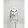 Womens Slim Fit Hooded Zip-Up Sweatshirt Casual Korean Style Lightweight Cotton Blend Long Sleeve Top