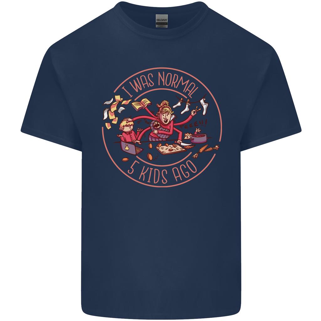 Mothers Day I Was Normal Five Kids Ago Unisexs Light Cotton TShirt