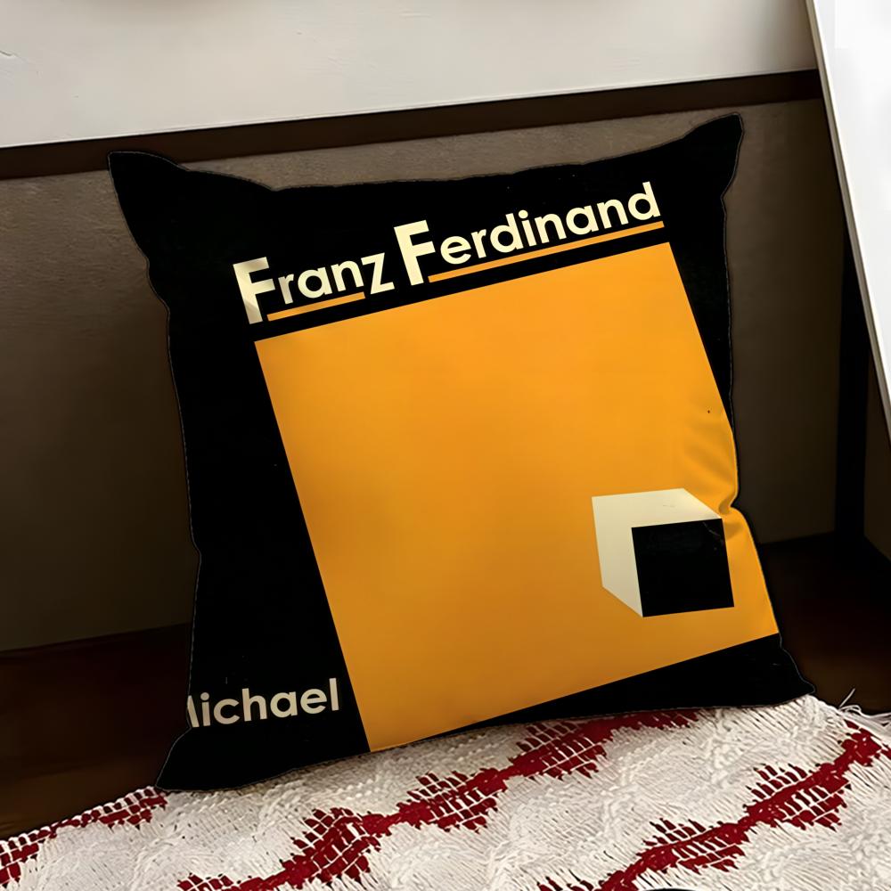 Rock band FFranz Ferdinand Cushion Cover Reversible Soft Durable Pillow Cover Home Car MultiScene Use for Daily Comfort
