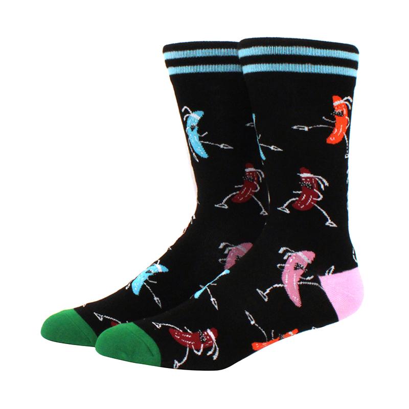Новые мужские носки бренда Diamond Ramen Astronaut Pattern Hip hop Cool Socks для мужчин зимние толстые длинные носки для скейтбординга смешные цветные