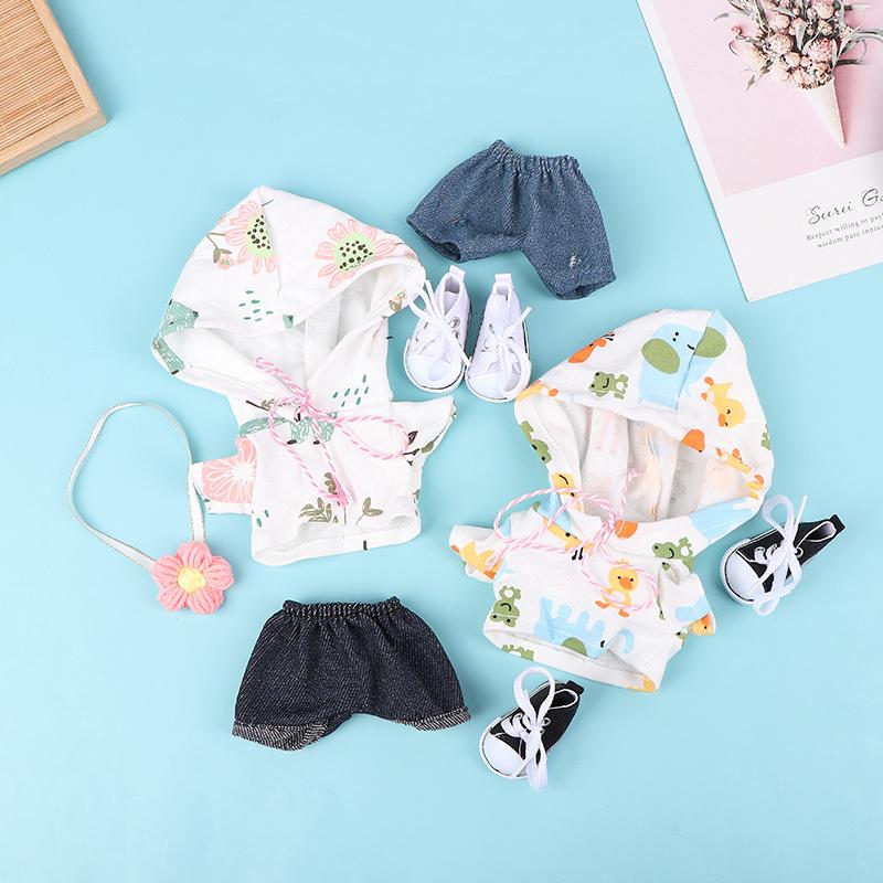 Совершенно новый 20 см хлопок сменная кукольная одежда милое свободное пальто и брюки комплект обуви