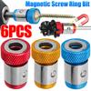 6/1pcs Magnetic Ring Cross Phillips Screwdriver Bit Holder Strong Magnetizer Power Tool Universal Electric Phillips Accessories