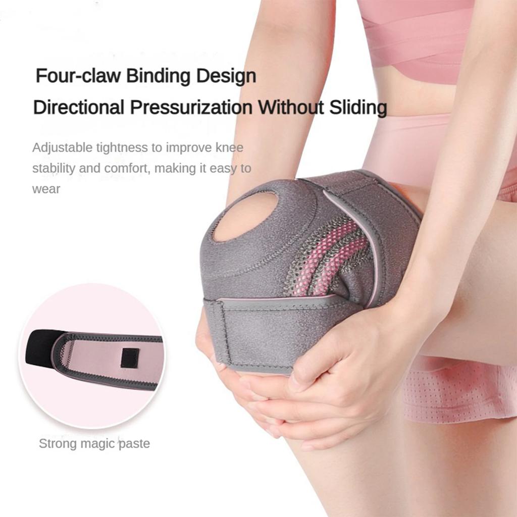 Мениск, спортивный наколенник, защита, силиконовая амортизация, стабильность, защита коленного сустава, поддерживающая полоса, регулируемая