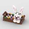 MOC Easter Day Rabbit Animals Creative Bunny Chick Eggs Model Building Blocks Kids Toys for Children Kids  Gifts