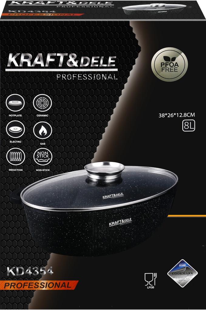 Roasting pan 8L 38x26x12.8cm KD4354