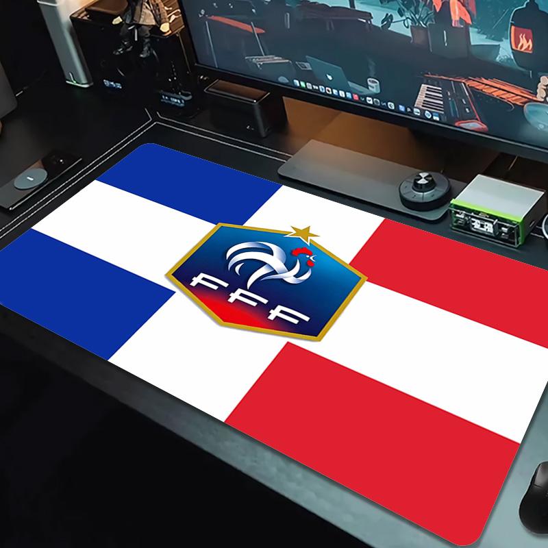 France FFF Color Mouse Pad Large Gaming Table Cushion Non-slip Laptop Tablet Big Mousepad XXL Mat Mini PC Playmat With Lock edge