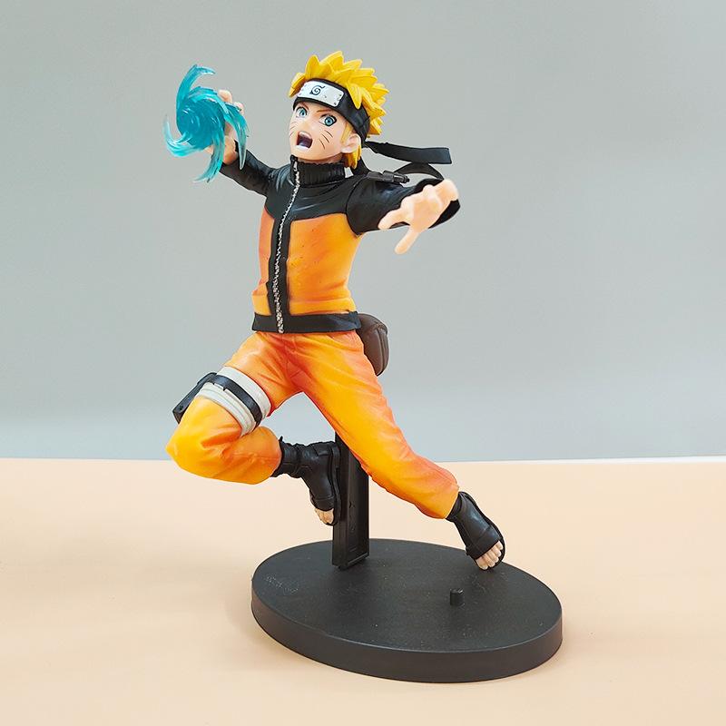 1pc Anime Naruto Action Desktop Figurine Uzumaki Naruto Kakashi Sasuke Combat Form Doll Anime Figurine Children's Gift
