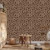 Animal Skin Wallpaper Orange, Rust and Beige 50x1000