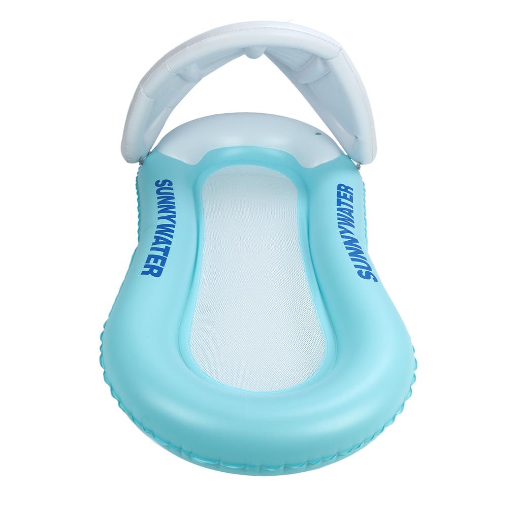 Inflatable Float with Shed PVC and Nylon Thicken Inflatable Pool Lounger Float for Man Woman