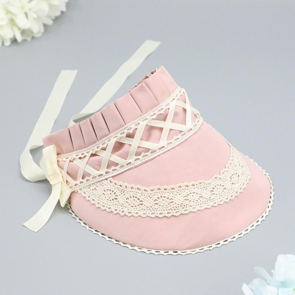Ruffle Lolita Bonnet Cap Pastorale Style Lace Hat Victorian Headpiece  Halloween Costume