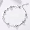 S999 Pure Silver Bracelet Female Light Luxury Minority Design Advanced Exquisite