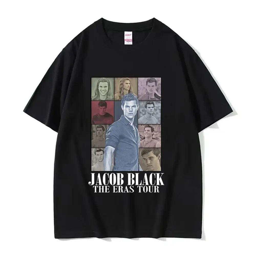 Классический винтажный топ с принтом Bella Where Have You Been Футболка Джейкоб Блэк Классический фильм Y2K Винтажный топ с коротким рукавом