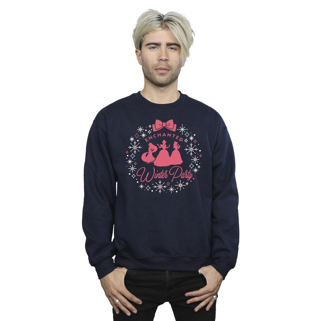 Disney Mens Princess Winter Party Sweatshirt