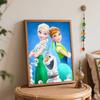 Disney Frozen Elsa Anna Olaf Paint By Number Kit Drawing Canvas DIY Picture Home Decor Painting Wall Art HandPainted Craft Gift
