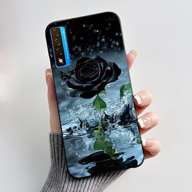 Чехол для TCL 20 20S 20 Pro 5G 20L Plus 20L+ Чехол Роскошный Дракон Милый Крутой Мальчики Девочки Черный Мягкий Силиконовый Чехол для Телефона Задняя Крышка