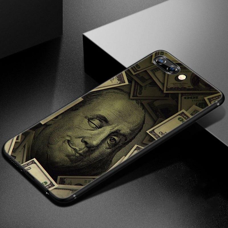 Money Dollars Bill Cash Phone Case For Huawei Honor 7A 8A 9X 20 Pro 8 10X Lite 7S 8C 8S 8X 9A 9C 10i 20i 30i 20E 20S Black Cover