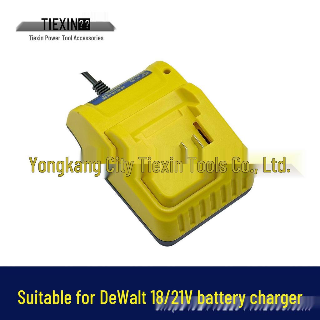 Высокоскоростное зарядное устройство 2,0 А для литиевых аккумуляторов DeWalt 18/21 В, Совместимо с ударным гайковертом 010031