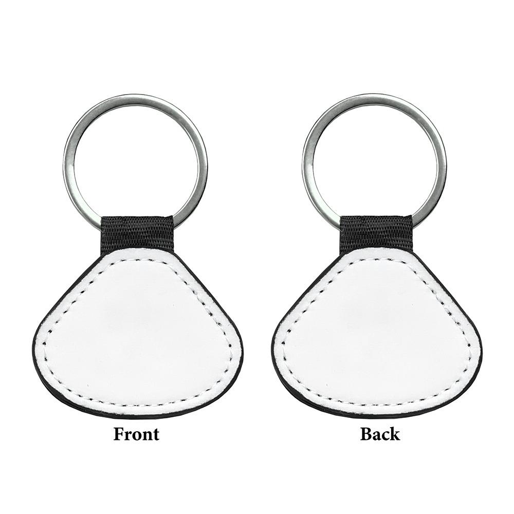 DIY Dye Sublimation Blanks Keychain Creative Double Sides Blank ID Tags Keyring Backpack Decor