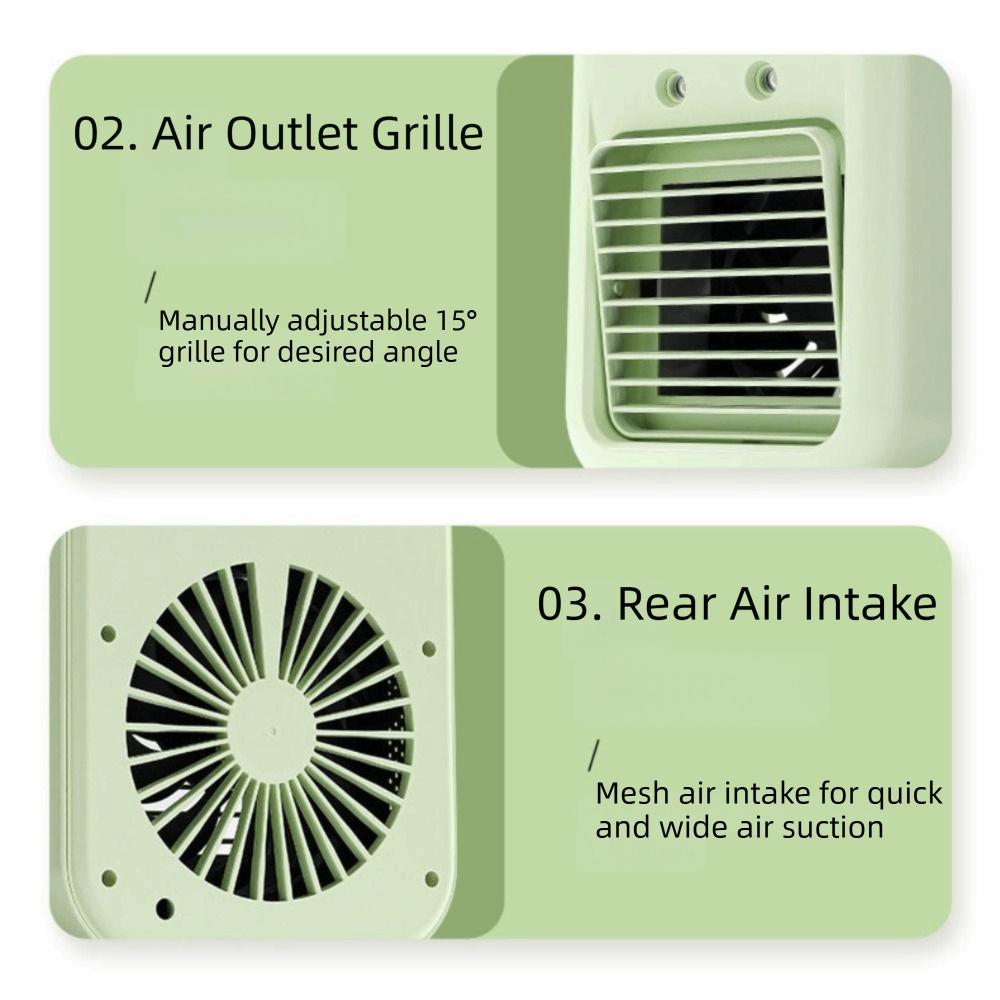 Dual Spray Portable Air Conditioner Ultrasonic Atomization USB Air Cooler Office Humidification