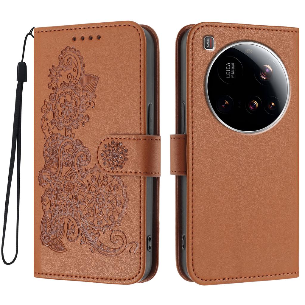 For Xiaomi 15 Ultra Phone Cases Mandala Flower Leather Wallet Mobile Cover with Strap