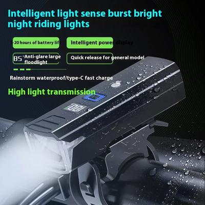 Яркий светодиодный передний фонарь для велосипеда с USB-перезаряжаемым креплением для горного велосипеда MTB, 1000 лм, фонарик для велосипеда, скутера