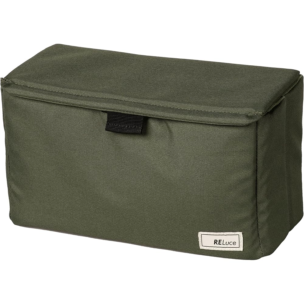 [Эксклюзивно для Amazon.co.jp] Внутренний кейс для камеры Kenko RELuce Inner Box L Цвет: Зеленый маття Изготовлен из переработанного ПЭТ-материала Складывающийся 3,5 л AMZ-RLU1IB L-OV