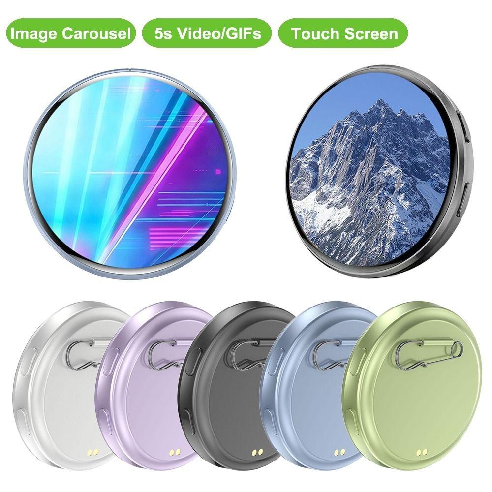 7 Color LED Anime E-Badge 1.5 Inch Anime E-Badge Display Pin Game Peripherals