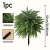 Christmas Pine Needle Ground Plug: Soft Rubber Decorative Green Plant Ornament for Festive Outdoor Atmosphere