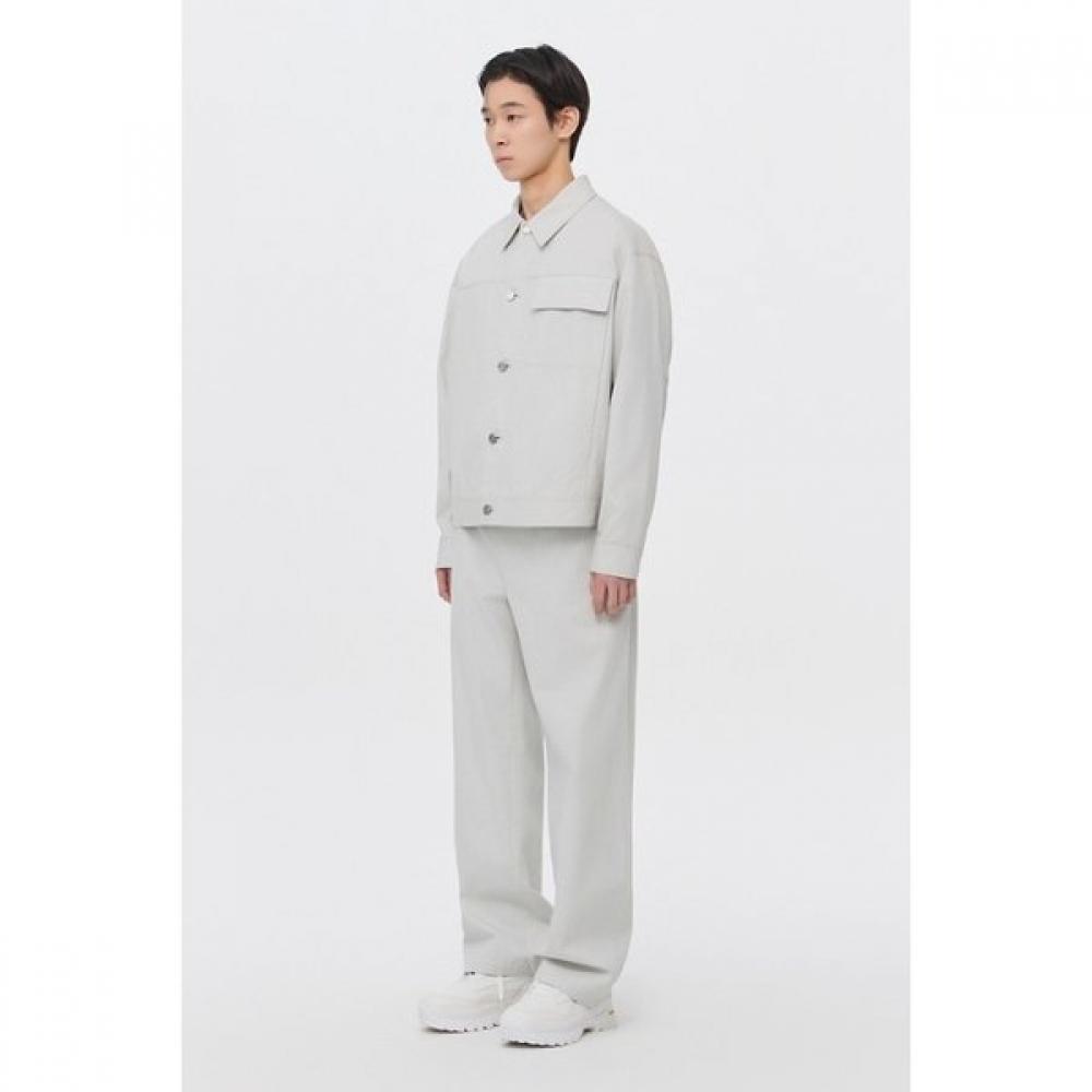 Customellow Grey Dyed Cotton Pants C9pam26121gyl