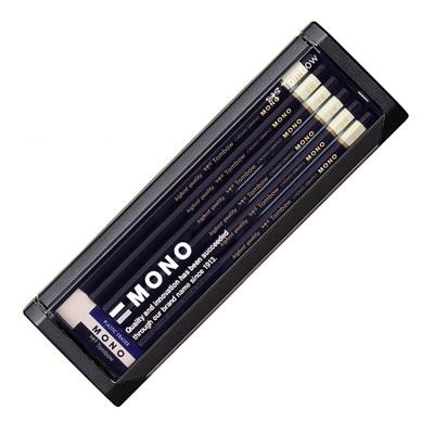 Карандаши Tombow 2H MONO Premium Карандаши с MONO для черчения и 1 дюжина (Высококачественный ультратонкий грифель) Ластик, Рисование, MONO-2H