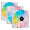 CORSAIR iCUE SP120 RGB ELITE Performance 120mm PWM Triple Fan Kit with iCUE Lighting Node CORE White PC Case Fan 12cm CO-9050137-WW