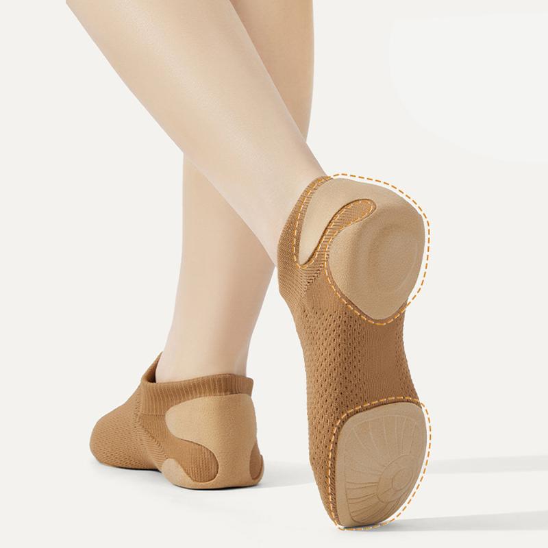 Чирлидинг Танцевальные Джазовые Тренировочные Туфли Мягкая Подошва Flyknit Профессиональные Соревновательные Туфли Тренировка Тела Балетки