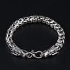 New Design Vintage Creative Bracelet Silver Dragon Head Thick Couple Trend Domineering Men's Jewelry Accessory
