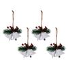 4 Pcs Christmas Bells Hanging Ornament Decorative Bells Christmas Tree Decorations Hanging Bells for Home Decoration