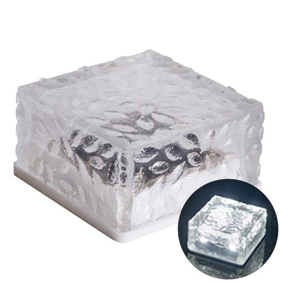 Креативная однотонная простая в установке лампа из ледяного кирпича, ландшафтная солнечная лампа для газона для двора