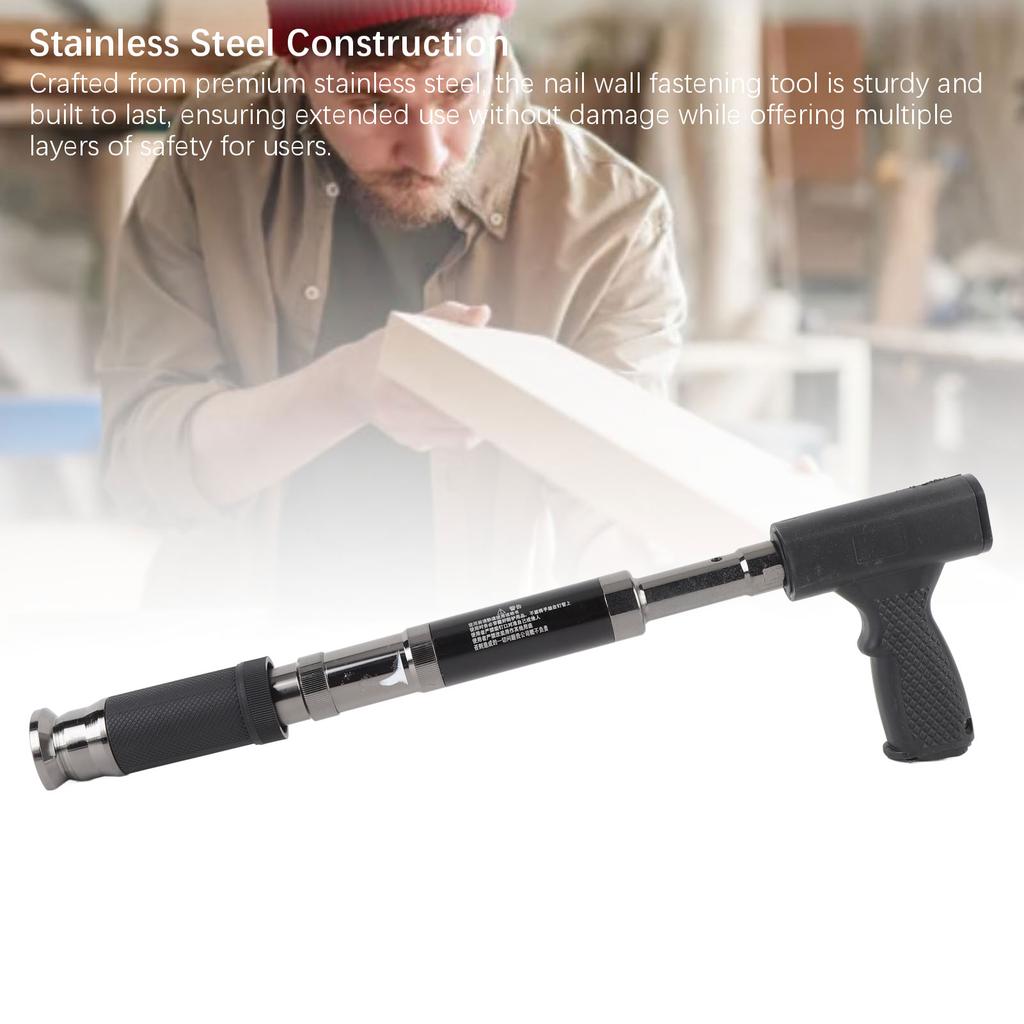 Инструмент для крепления гвоздями к стене Нержавеющая сталь Бесшумный Портативный Бетонный Мини-гвоздезабиватель для Деревообработки Домашнего Декора