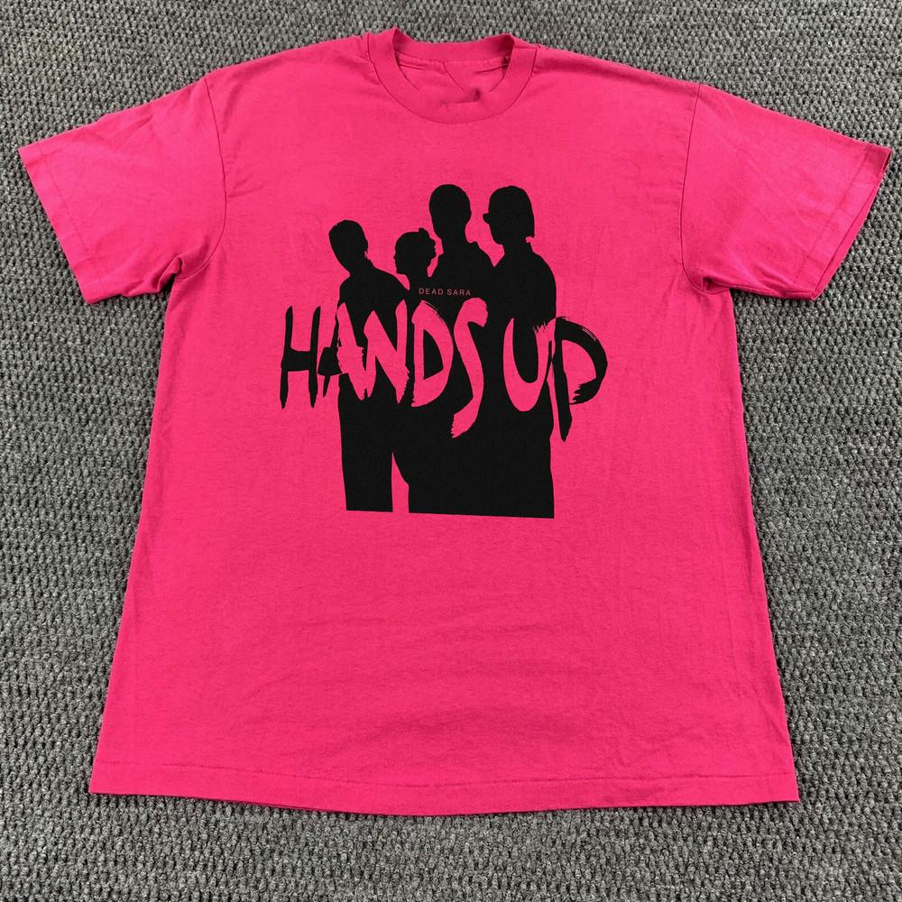 Группа Dead Sara Сингл «Hands Up Футболка Розовая Все Размеры Подарок Фанатам KK389 Унисекс Футболка