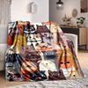 1pc Dogs Pets Print Blanket   Lightweight Flannel Throw Blanket For Sofa, Bed, Living Room, Office, Outdoor Travel, Camping