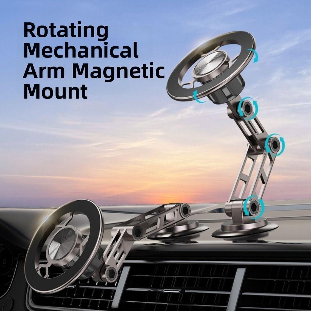 Anti-Shake Magnetic Car Phone Holder Folding Smartphones Support Bracket Air Vent