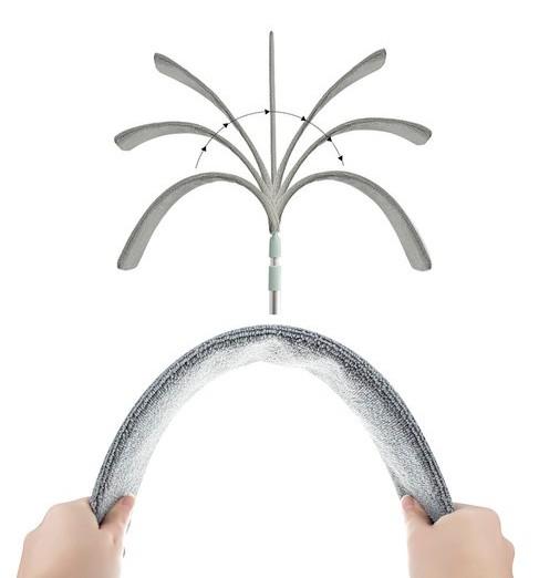 TELESCOPIC BRUSH FOR DUSTING COBWEBS - 250cm + 2 OVERLAYS