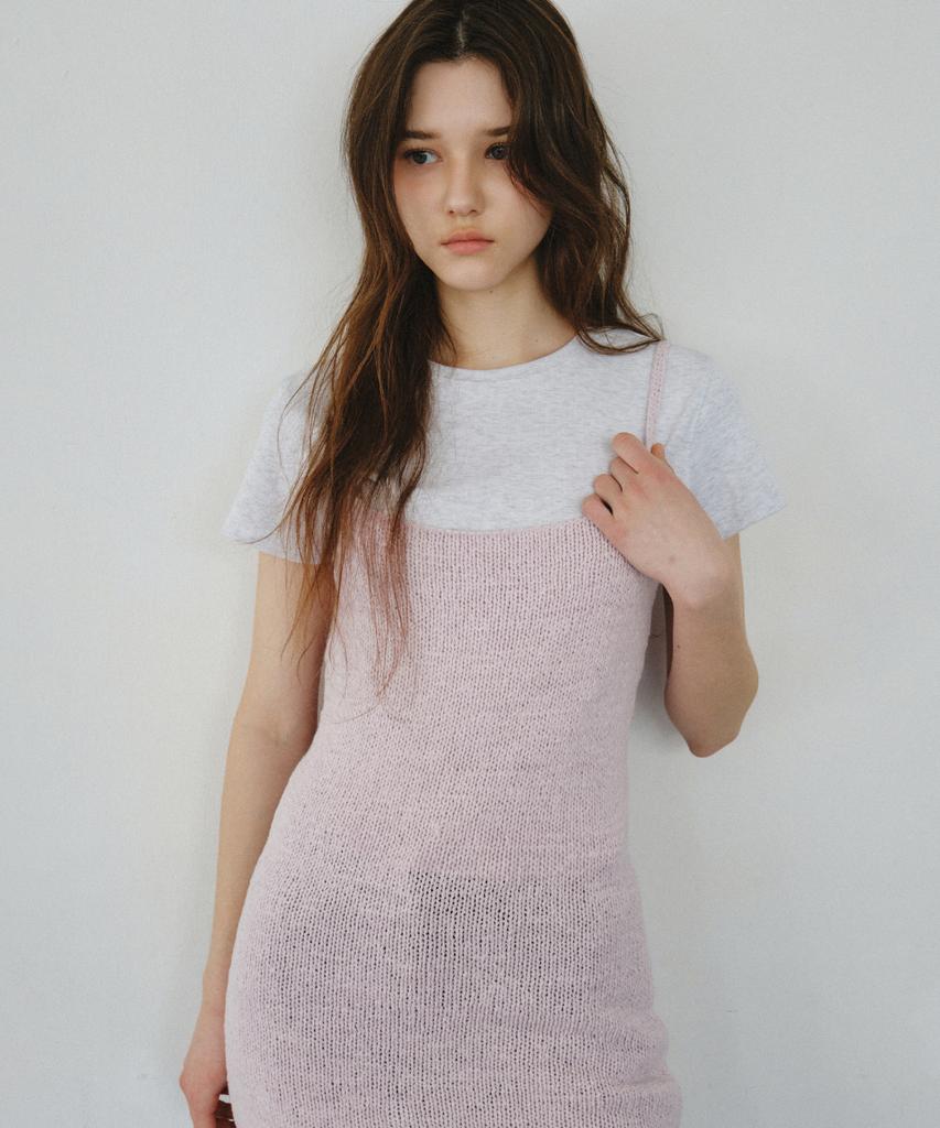 Cita Comfort Cotton Blended Long Knit Dress_Ctop715(Lavender)