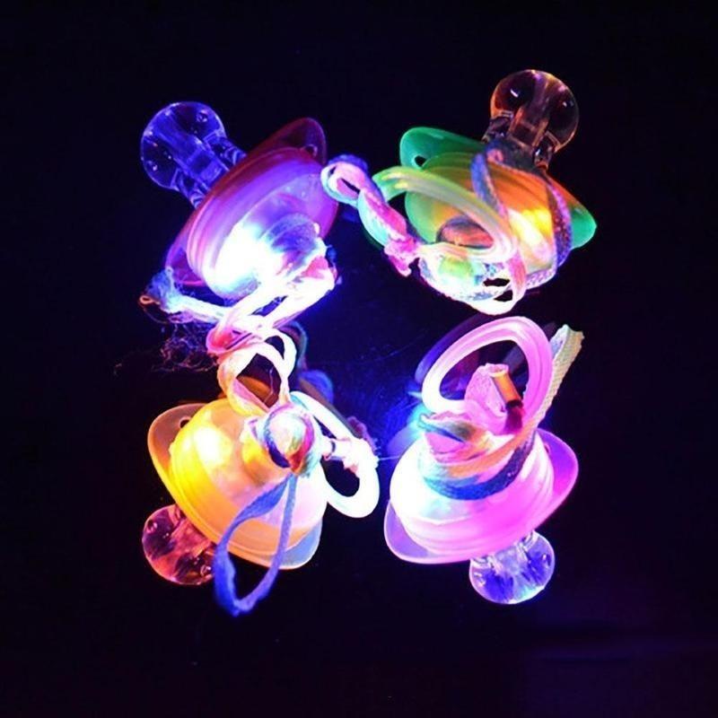 1 шт. Светящаяся соска со светодиодной подсветкой, Блестящая соска, Светящиеся игрушки для баров, вечеринок, фестивалей как для детей, так и для пожилых людей