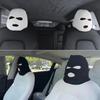 Чехол на подголовник автомобильного сиденья Балаклава с 3 отверстиями, полное покрытие на Хэллоуин, Рождество, забавное украшение для автомобиля, универсальное для Tesla, BMW, Benz, Nissan