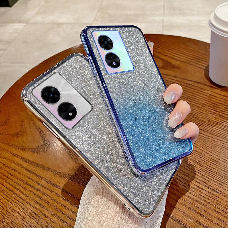 Модный яркий блестящий силиконовый чехол для OPPO A91 A92 A92S A93 A93S A94 A97 A98 5G, красочный неоновый чехол для телефона с блестками, Funda
