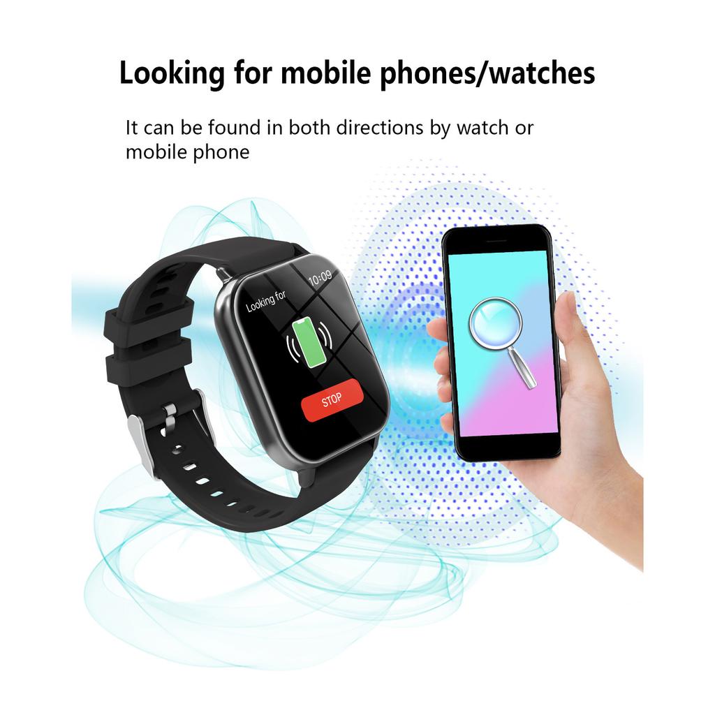 Smart Watch Men and Women Smart Bracelet Sports Activity Tracking Monitoring IP67 Waterproof Ladies Smartwatch