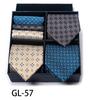Men'S Gift Box Set Tie Fashion Business Net Color Jacquard Tie Square Scarf