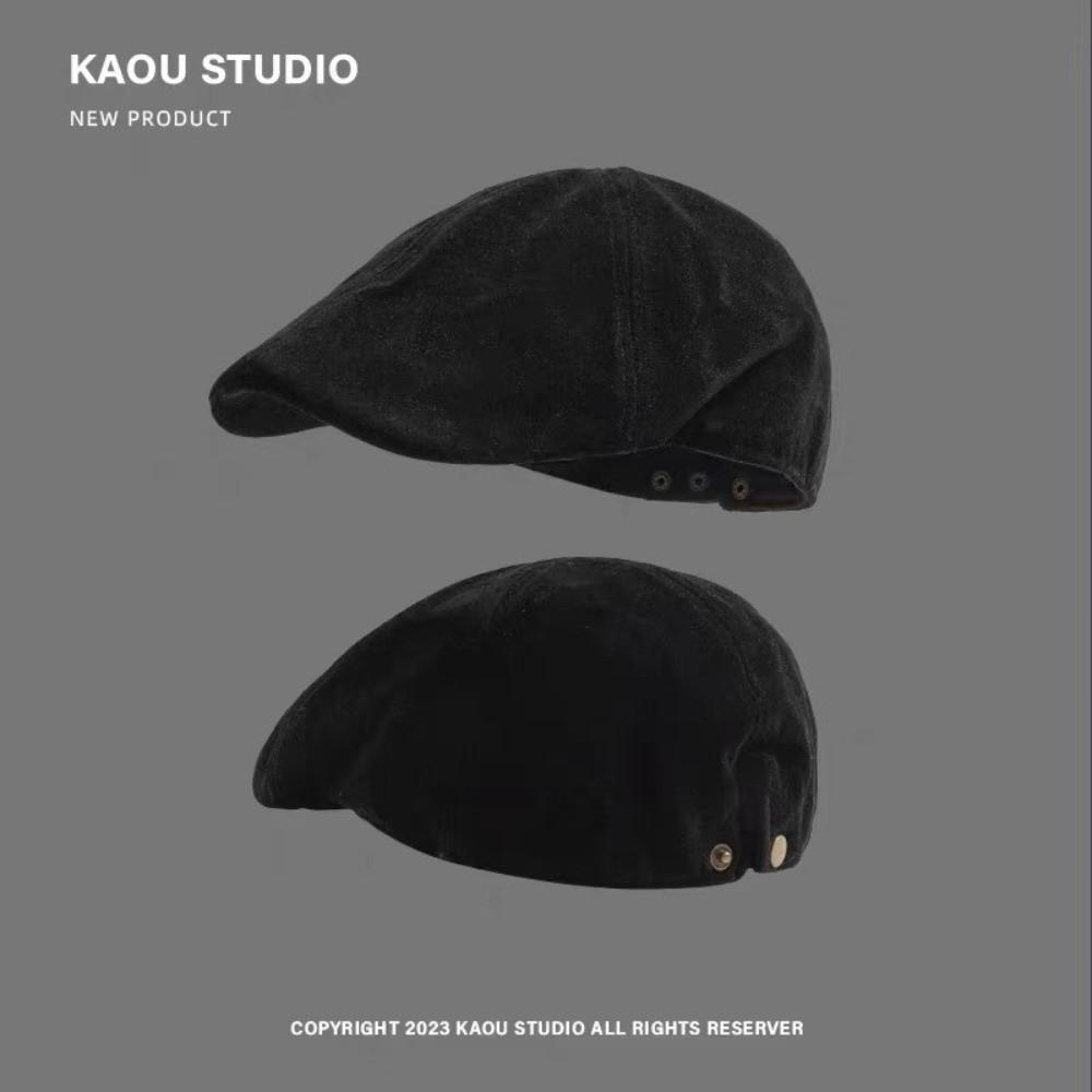 Autumn Artist Painter Hat Suede Beret Style Cap Fashion Newsboy Cap For Men Women